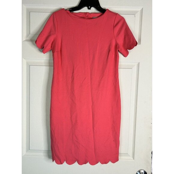 Chicos Dress Womens  Round Neck Short Sleeve Office Stretch Zip‎ Solid size 0 - Picture 3 of 6